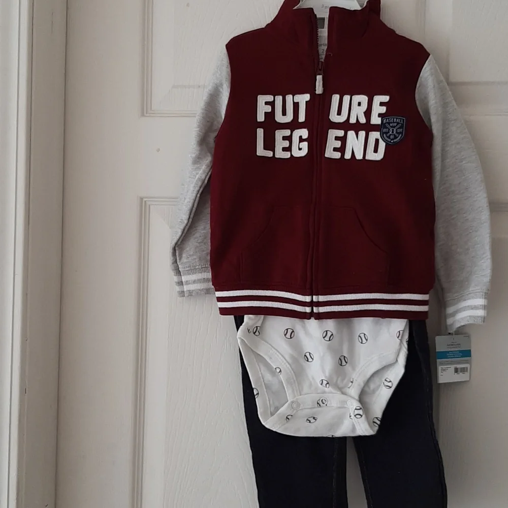 24 Months NWT Outfits..Carters 3 Piece And Kids Headquarters 2 Piece